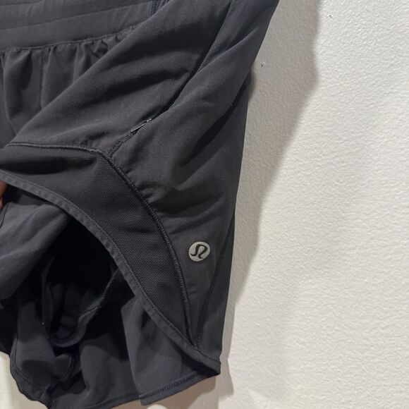 Lululemon Hotty Hot Short II Lined Running Workout 2.5 in Black W7ARKR Women 8 - Picture 2 of 7
